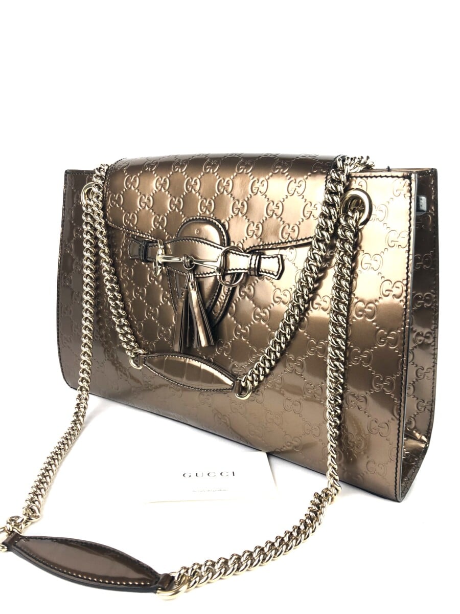 gucci emily guccissima shoulder bag
