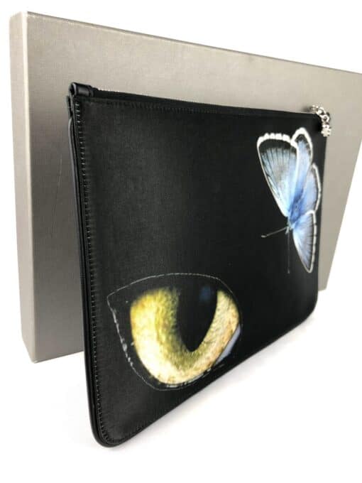 Alexander McQueen Oversized Satin Clutch Bag 30cm - Image 4