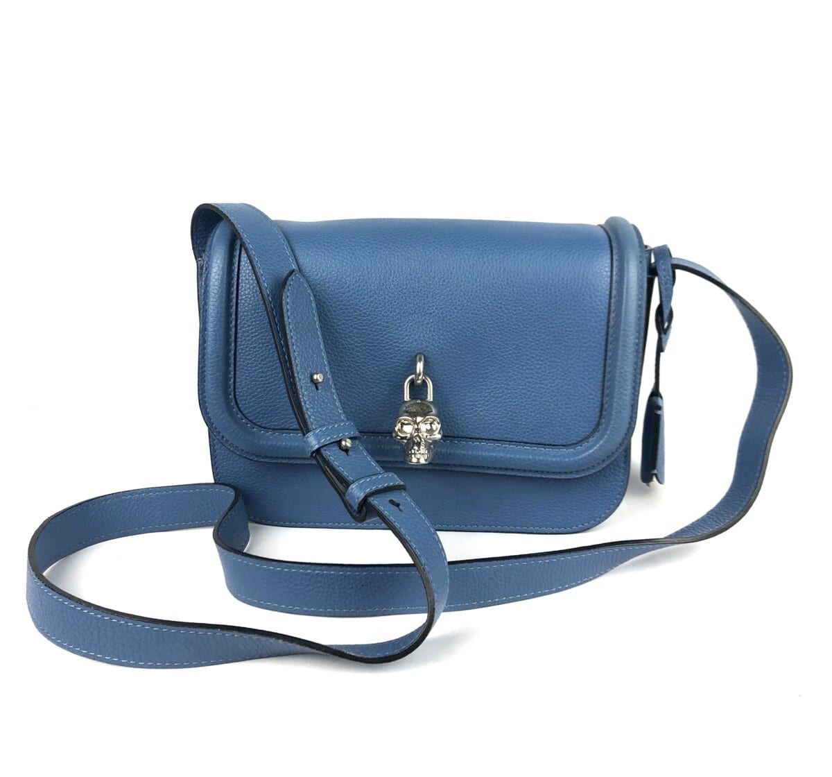 alexander mcqueen blue bag