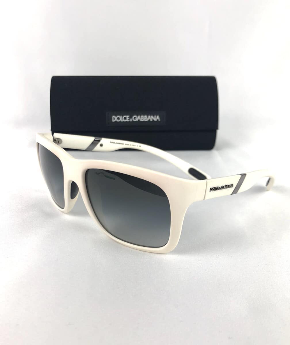 dolce and gabbana white sunglasses