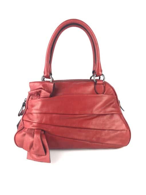 Valentino Stylish Red Bow Bowling bag - Image 2
