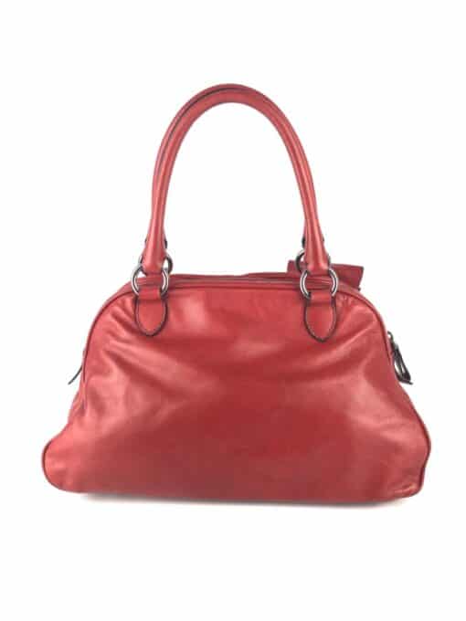 Valentino Stylish Red Bow Bowling bag - Image 6