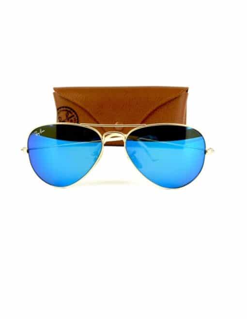 Ray Ban 'Aviator Style' Flash Sunglases - Image 3
