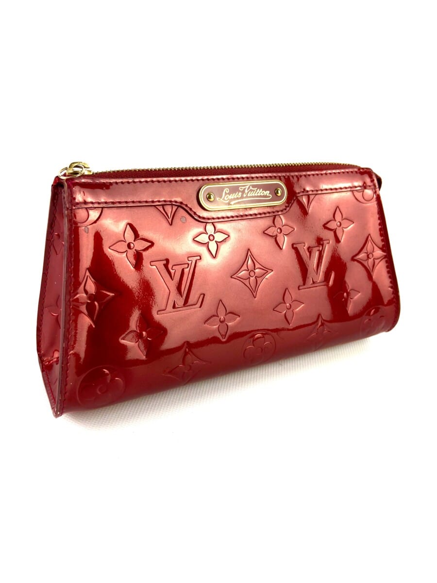 Monogram Vernis Trousse Cosmetic Pouch Clutch Bag