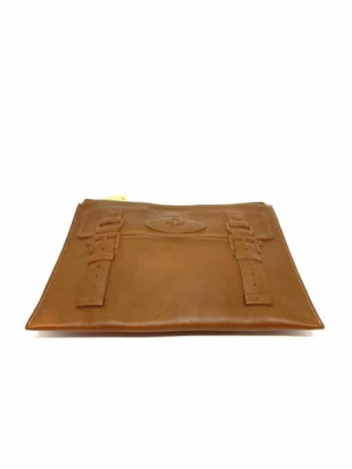 Mulberry Maisie Pouch/Clutch In Oak Brown Polished Calfskin - Image 6