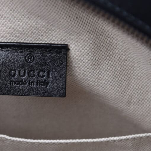 Gucci Calfskin LA Round Dual Use Backpack/Crossbody Black Gold leather - Image 10