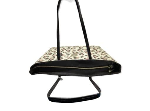 MCM 'Loveless' Multicolour Large Shopping Tote In Brown/ Beige and Pink Coated Canvas - Image 7