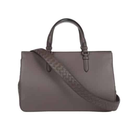 Bottega Veneta Ellittica Medium Tote Leather with Intrecciato Detail - Image 2