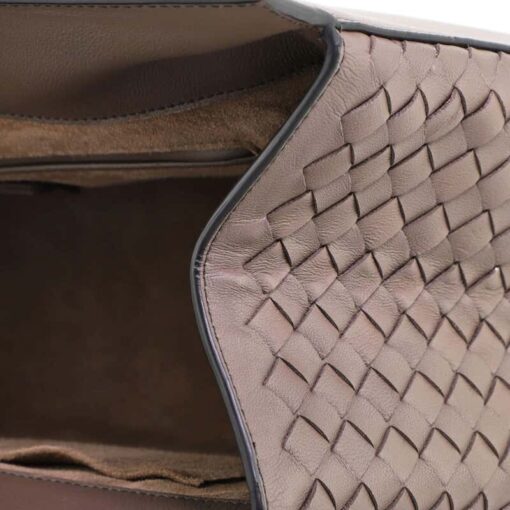 Bottega Veneta Ellittica Medium Tote Leather with Intrecciato Detail - Image 7
