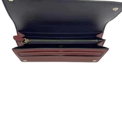 Mulberry Continental Plaque Antique Ruby Wallet - Image 2