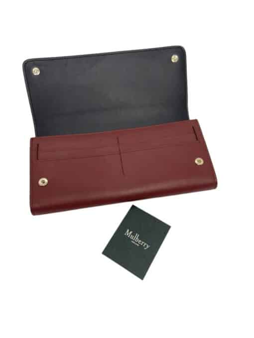 Mulberry Continental Plaque Antique Ruby Wallet - Image 3