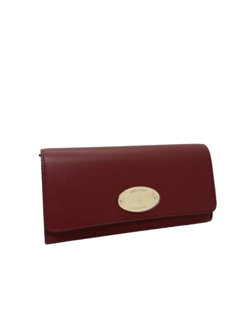 Mulberry Continental Plaque Antique Ruby Wallet - Image 4