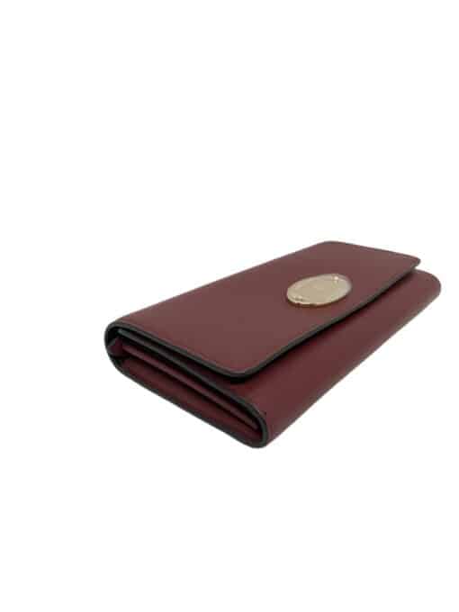 Mulberry Continental Plaque Antique Ruby Wallet - Image 5
