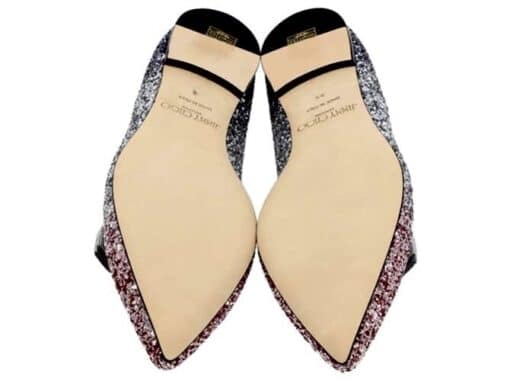 Jimmy Choo Gala Platinum Flamingo Ladies flat Shoes (Size 41.5) - Image 3