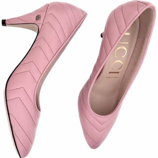 GUCCI Matelasse Ladies Leather Pump Shoes (Size 36/UK 3) - Image 9