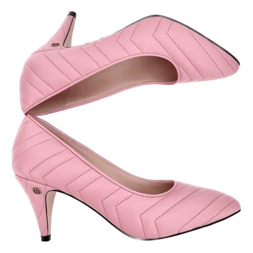 GUCCI Matelasse Ladies Leather Pump Shoes (Size 36/UK 3) - Image 3