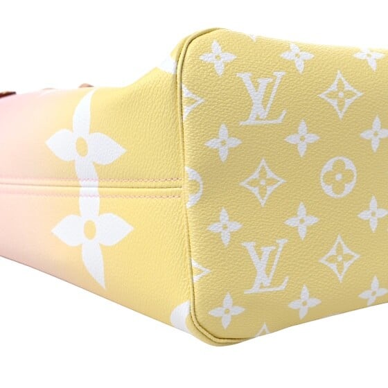 Louis Vuitton Light Pink And Yellow Giant Monogram Coated Canvas