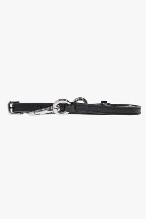 Marc Jacobs The Croc Embossed J 3 ways Shoulder /Crossbody Bag in Black - Image 6