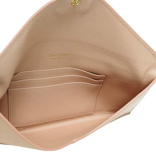 PRADA Saffiano Metal Envelope Wallet Cammeo. - Image 3