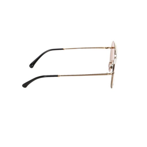 CHANEL Stylish Round Ladies Sunglasses in Gold Gradient - Image 5