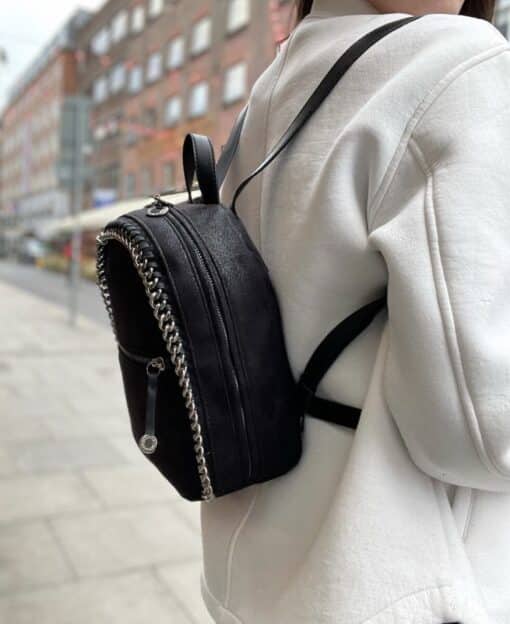 Stella McCartney Mini Falabella Backpack Black - Image 12