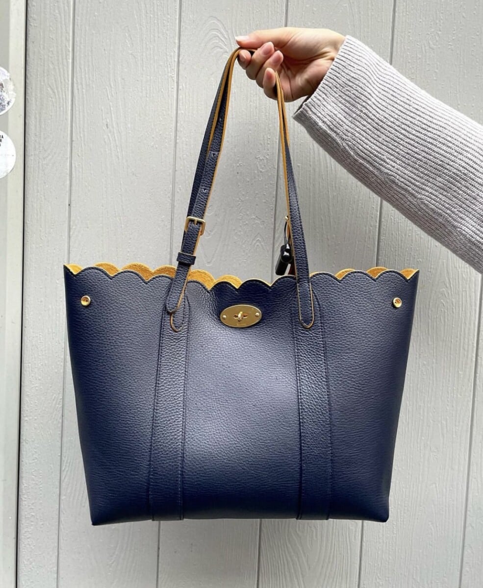 Mulberry Bayswater Tote Shoulder Bag in Navy