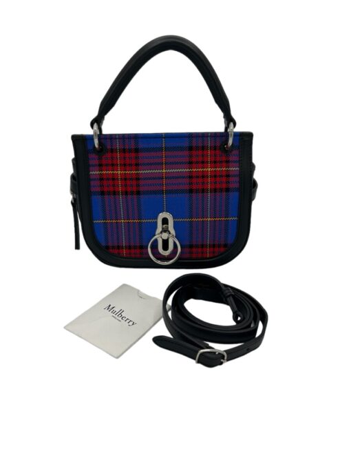 Mulberry Small Amberley Satchel Porcelain Blue with Black Leather - Image 4