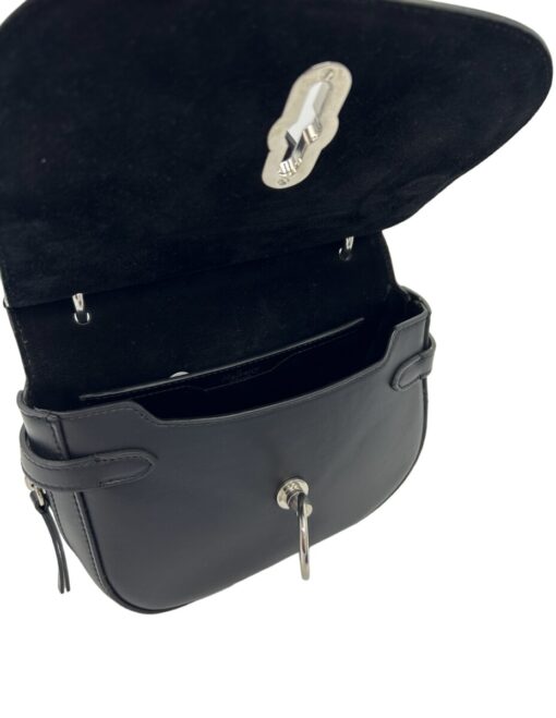 Mulberry Small Amberley Satchel Porcelain Blue with Black Leather - Image 9
