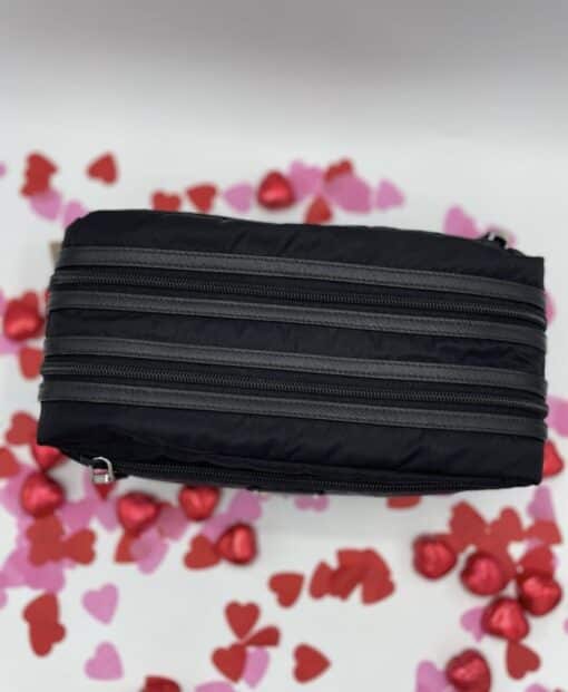 PRADA Black Nylon Logo-plaque Wash Bag - Image 9