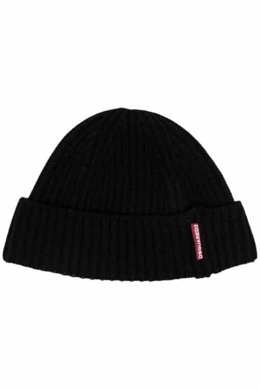 DSQUARED2 Wool/ Cotton Beanie Hat.