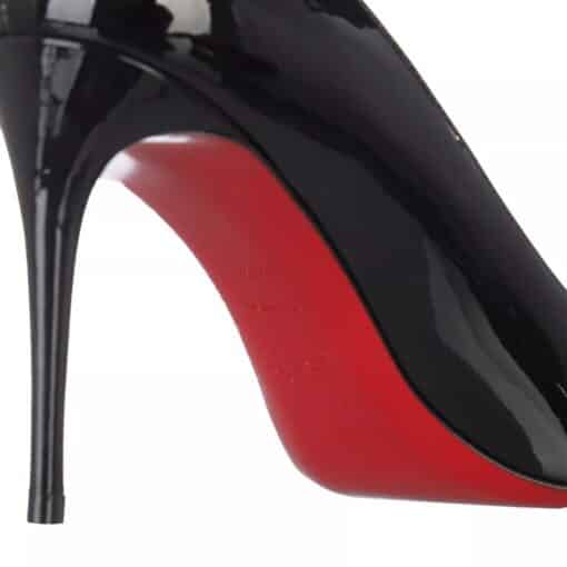 CHRISTIAN LOUBOUTIN Kate 85 Pumps Patent Leather Black (Size 39.5) - Image 2