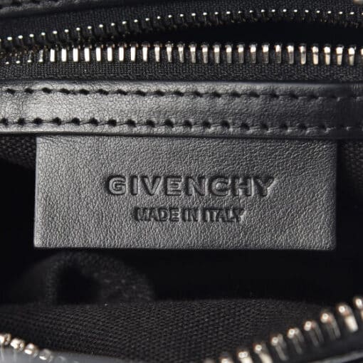 GIVENCHY Waxed Calfskin small Nightingale Star Logo In Black - Image 3