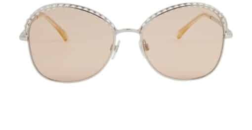 CHANEL Ladies Sunglasses (Petite Pearls) Silver/Beige - Image 2