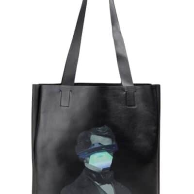 VALENTINO GARAVANI Undercover Print Leather Tote Bag