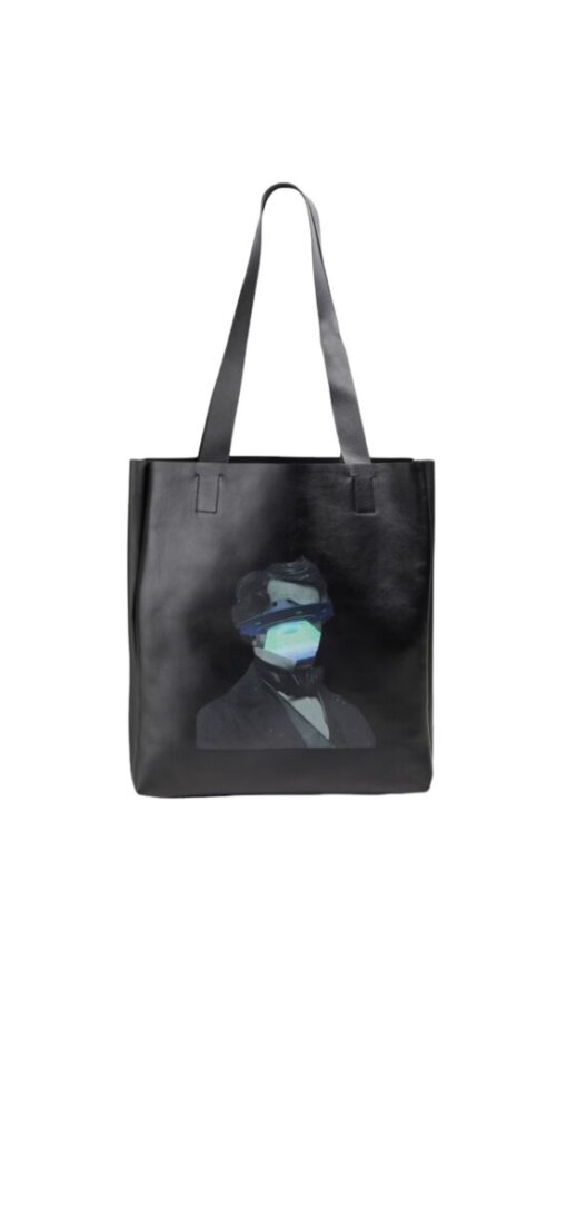 VALENTINO GARAVANI Undercover Print Leather Tote Bag - Image 5