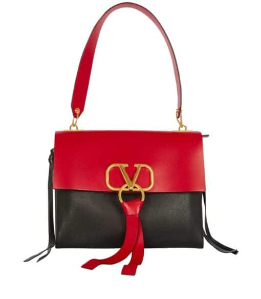 Valentino Garavani VRing Shoulder Bag Leather Small. - Image 9