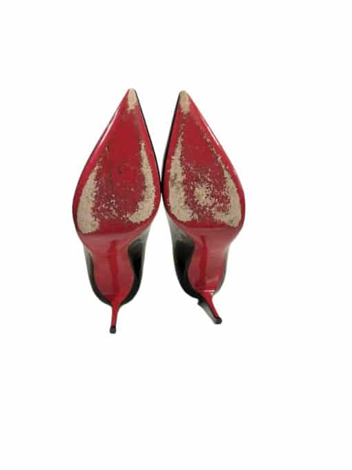 CHRISTIAN LOUBOUTIN Kate 85 Pumps Patent Leather Black (Size 39.5) - Image 6