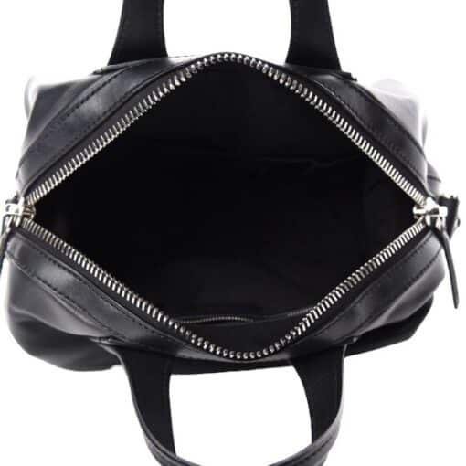 GIVENCHY Waxed Calfskin small Nightingale Star Logo In Black - Image 7