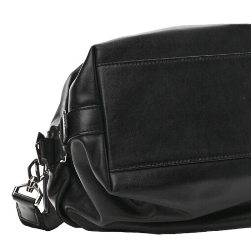 GIVENCHY Waxed Calfskin small Nightingale Star Logo In Black - Image 9