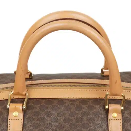 Celine Vintage Macadam Pattern Logo Embossed Big Boston Bag - Image 3