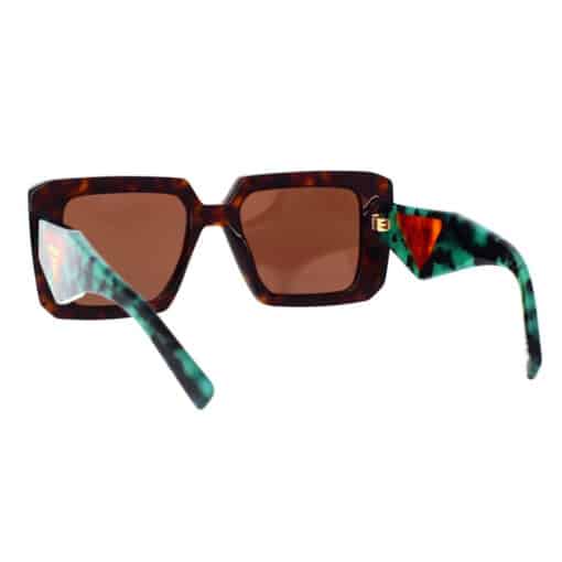 PRADA Acetate Symbole Sunglasses Slate Black - Image 2