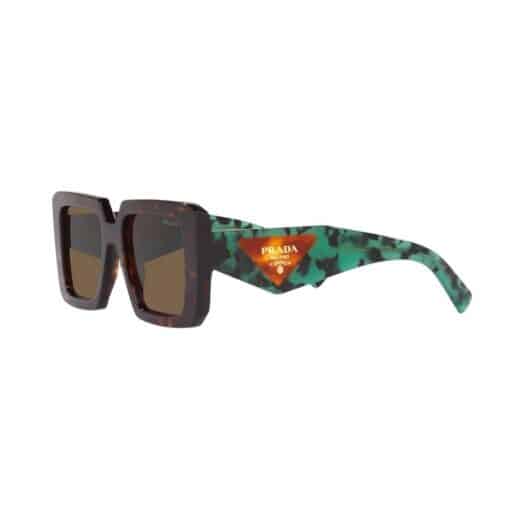 PRADA Acetate Symbole Sunglasses Slate Black