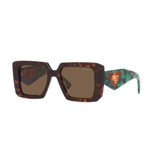 PRADA Acetate Symbole Sunglasses Slate Black - Image 4