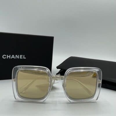 CHANEL Mirror Square Ladies Sunglasses Grey.