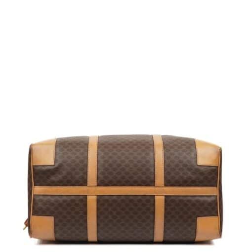 Celine Vintage Macadam Pattern Logo Embossed Big Boston Bag - Image 9