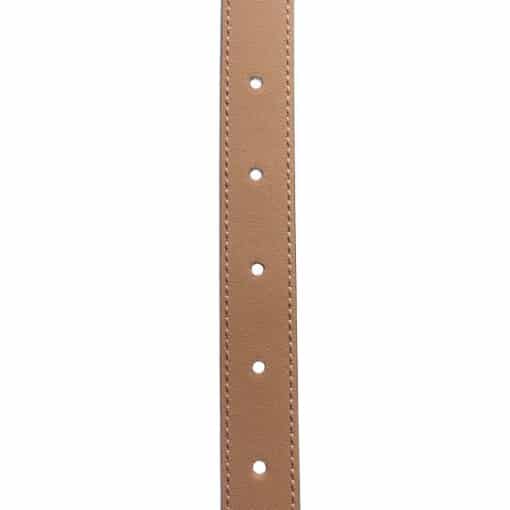 GUCCI Azalea Calfskin Enamel Monochrome Double G 20mm Belt 100 40 Camelia - Image 4