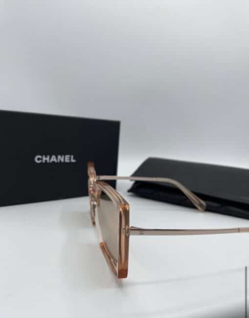 Chanel Square Ladies Sunglasses Light Pink Mirror/Pink - Image 9