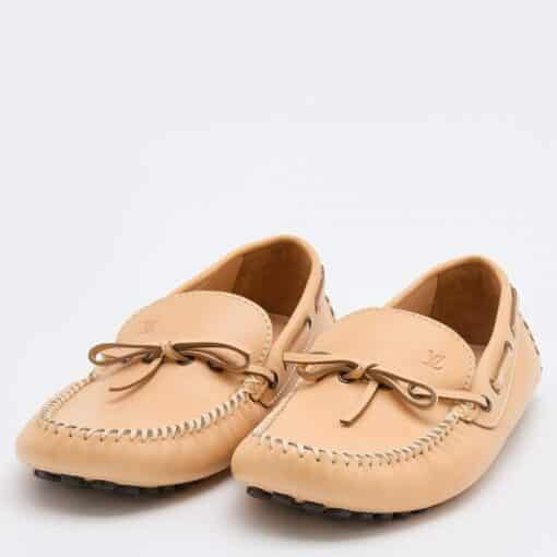 Louis Vuitton Light Beige Leather Arizona Loafers Men’s( Size 42 /UK 8) - Image 3