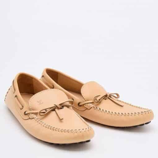 Louis Vuitton Light Beige Leather Arizona Loafers Men’s( Size 42 /UK 8) - Image 4