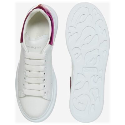 ALEXANDER MCQUEEN Oversized Raised-Sole Leather Trainers (Size 39)